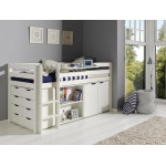 Paris Prix Commode 4 Tiroirs Enfant "Pino" 86cm Blanc