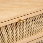Paris Prix Commode 6 Tiroirs Cannage "Rayo" 120cm Naturel