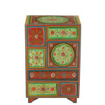 Paris Prix Commode 7 Tiroirs En Bois "Mumbai" 65cm Multicolore