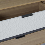 Paris Prix Commode Design 3 Tiroirs "Sven" 80cm Naturel