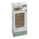 Paris Prix Commode Design 4 Tiroirs "Abana" 107cm Naturel