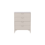 Paris Prix Commode Design 4 Tiroirs "Piring" 98cm Beige