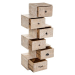 Paris Prix Commode Design 6 Tiroirs "Ajay" 121cm Sable