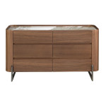 Paris Prix Commode Design En Bois "Clinton" 145cm Naturel