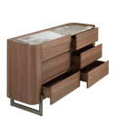 Paris Prix Commode Design En Bois "Clinton" 145cm Naturel