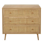 Paris Prix Commode En Bois 3 Tiroirs "Bali" 90cm Naturel