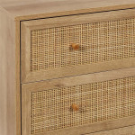Paris Prix Commode En Bois 3 Tiroirs "Bali" 90cm Naturel