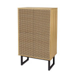 Paris Prix Commode En Bois Diamant "Camden" 140cm Naturel