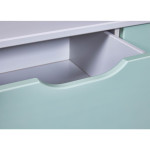 Paris Prix Commode Enfant 5 Tiroirs "Paty" 92cm Vert Sauge