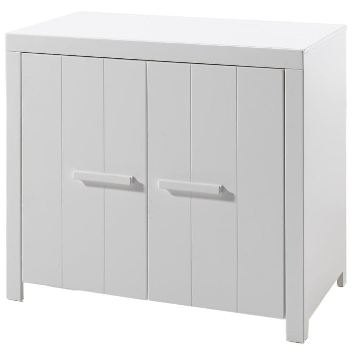 Paris Prix Commode Enfant En Bois 2 Portes "Erik" 100cm Blanc