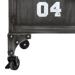 Paris Prix Commode Industrielle 6 Portes "Casiers" 90cm Noir