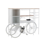 Paris Prix Comptoir De Bar En Métal "Vélo" 173cm Blanc