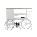 Paris Prix Comptoir De Bar En Métal "Vélo" 173cm Blanc