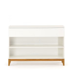Paris Prix Console 2 Niches & 1 Tiroir "Blanco" 120cm Blanc