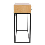 Paris Prix Console 2 Tiroirs Design "Abbott" 100cm Naturel