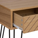 Paris Prix Console 2 Tiroirs Design "Naomi" 110cm Beige