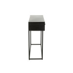 Paris Prix Console 2 Tiroirs En Bois "Shanil" 100cm Noir