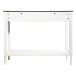 Paris Prix Console 2 Tiroirs En Bois "Solen" 110cm Blanc