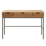 Paris Prix Console 3 Tiroirs En Bois "Dresa" 120cm Naturel