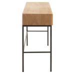 Paris Prix Console 3 Tiroirs En Bois "Dresa" 120cm Naturel