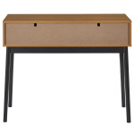 Paris Prix Console Design 2 Tiroirs "Felix" 100cm Marron