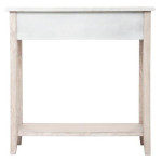 Paris Prix Console Design 2 Tiroirs "Hina" 80cm Blanc