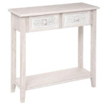 paris prix Console Design 2 Tiroirs "Hina" 80cm Blanc