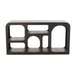 Paris Prix Console Design 6 Niches En Bois "Cave" 146cm Noir
