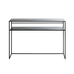 Paris Prix Console Design En Métal "Mino" 112cm Noir Laqué
