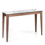 paris prix Console Design Marbre & Bois "Sade" 120cm Naturel