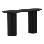 paris prix Console Design Nervuré "Bianca" 130cm Noir