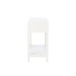 Paris Prix Console En Bois & 2 Paniers "Tonnin" 110cm Blanc