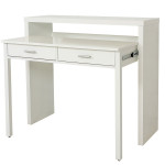 Paris Prix Console Extensible Bureau "Nine" 100cm Blanc