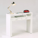 Paris Prix Console Extensible Bureau "Nine" 100cm Blanc