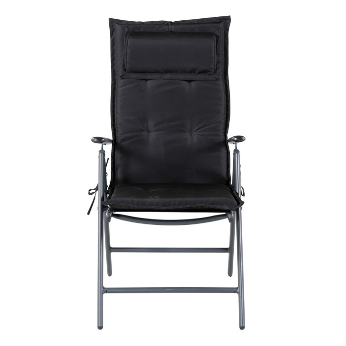 Paris Prix Coussin De Chaise Avec Coussin "Hanna" 116cm Noir