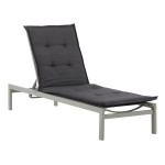 paris prix Coussin de Chaise Longue "Hanna" 193cm Gris Foncé