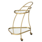 paris prix Desserte 2 Niveaux Design "Leanor" 83cm Or
