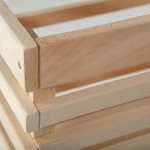 Paris Prix Desserte 3 Cageots En Bois "Vegetable" 79cm Naturel