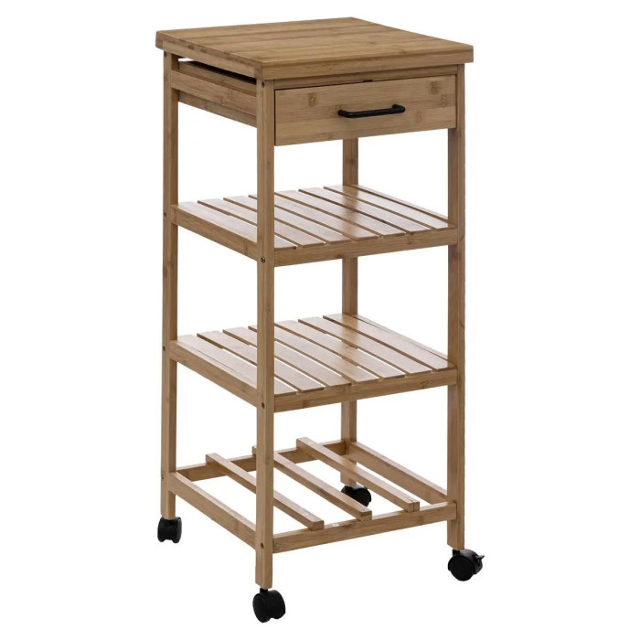 Paris Prix Desserte 3 Niveaux Bambou "Linha" 90cm Naturel