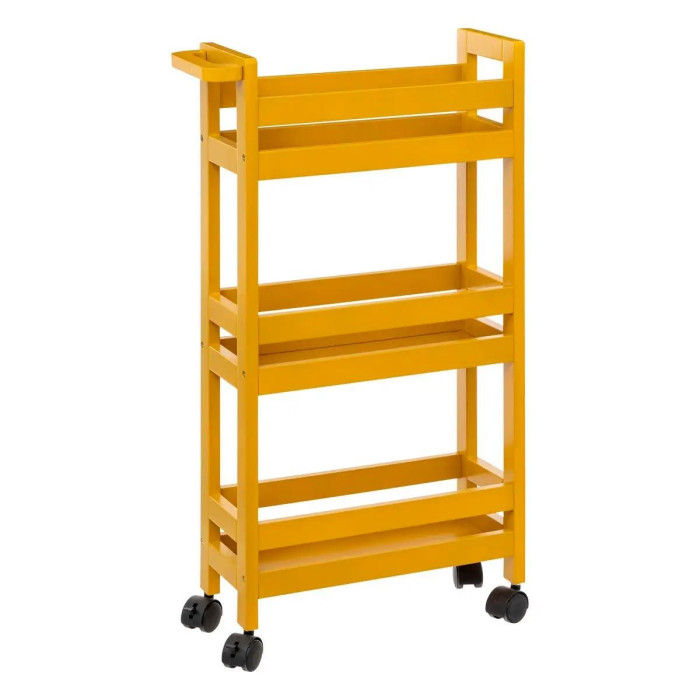 Paris Prix Desserte De Cuisine "3 Niveaux" 75cm Jaune Moutarde