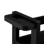 Paris Prix Desserte De Cuisine "3 Niveaux" 75cm Noir Khôl