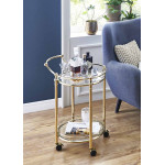 Paris Prix Desserte De Cuisine Design "Laitonné" 79cm Or