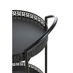 Paris Prix Desserte De Cuisine Design "Loniba" 71cm Noir
