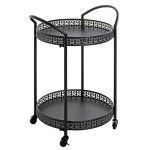 paris prix Desserte de Cuisine Design "Loniba" 71cm Noir