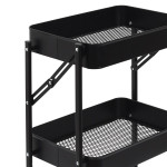 Paris Prix Desserte De Cuisine Design "Pliante" 77cm Noir