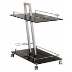 paris prix Desserte de Cuisine Design "Revue" 72cm Noir