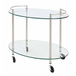 paris prix Desserte de Cuisine Design "Yoni" 68cm Transparent