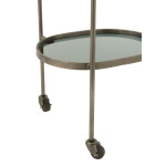 Paris Prix Desserte De Cuisine En Métal "2 Niveaux" 84cm Gris