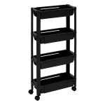 paris prix Desserte de Cuisine Extensible "Resserre" 78cm Noir