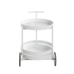 Paris Prix Desserte De Cuisine Ronde "Postres" 62cm Blanc
